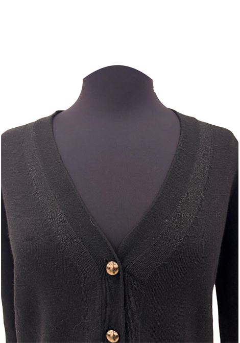 Cardigan lungo con profili lurex CECILIA BENETTI | Giacche | C9.302501530